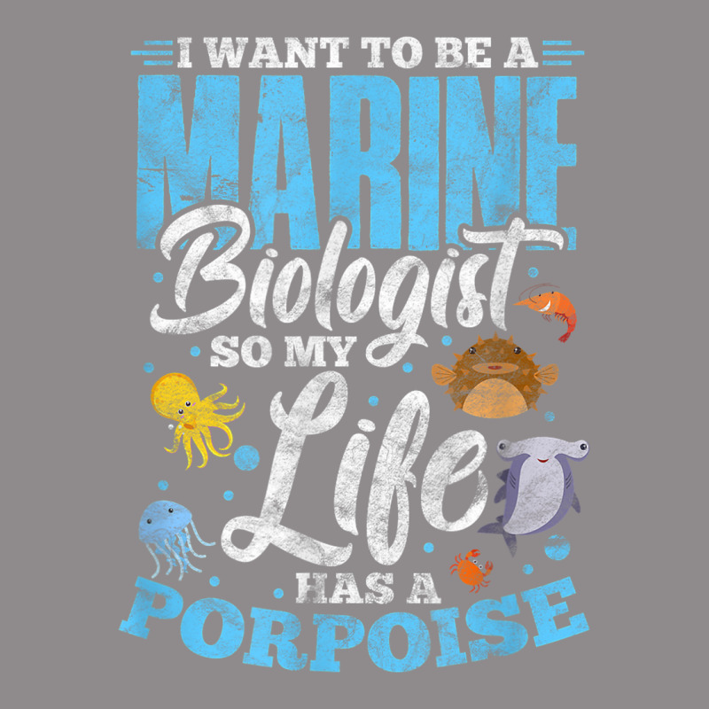 I Want To Be Marine Biologist So Life Has A Porpoise Grunge Flat Bill Snapback Cap | Artistshot