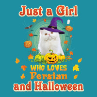 Just A Girl Who Loves Persian Cat And Halloween Witch Flat Bill Snapback Cap | Artistshot