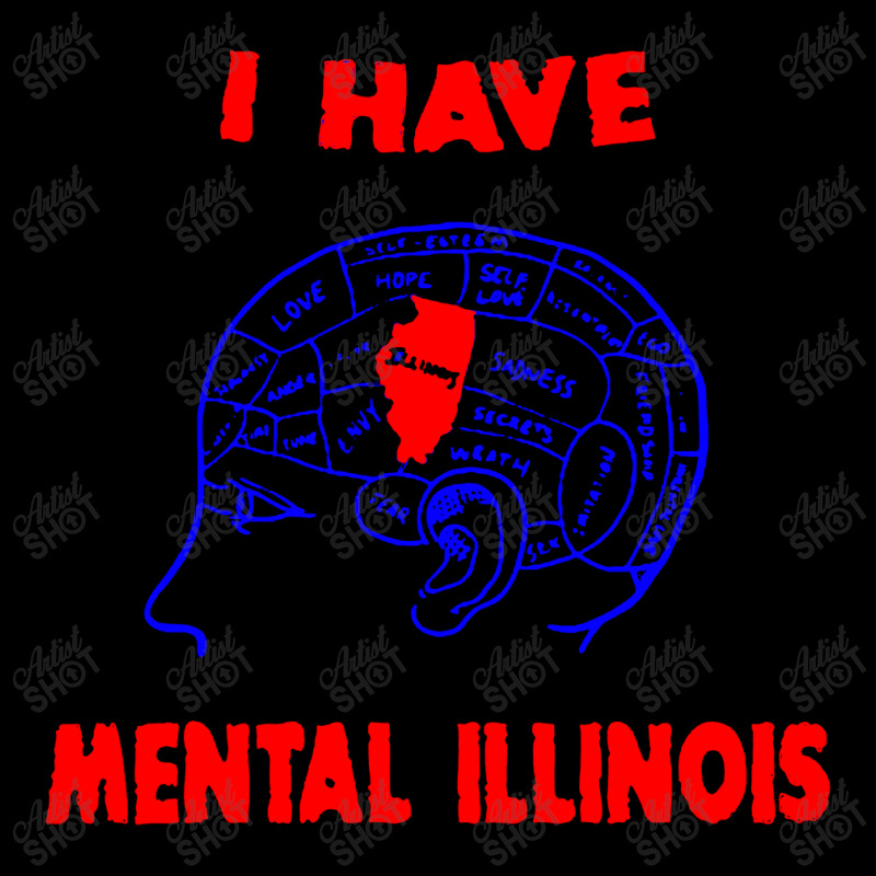 I Have Mental Illinois Flat Bill Snapback Cap by Jembleng Art | Artistshot