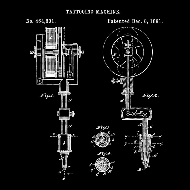 Vintage Tattoo Artist Gun Shirt   Inking Machine Drawing Tee Flat Bill Snapback Cap by cm-arts | Artistshot