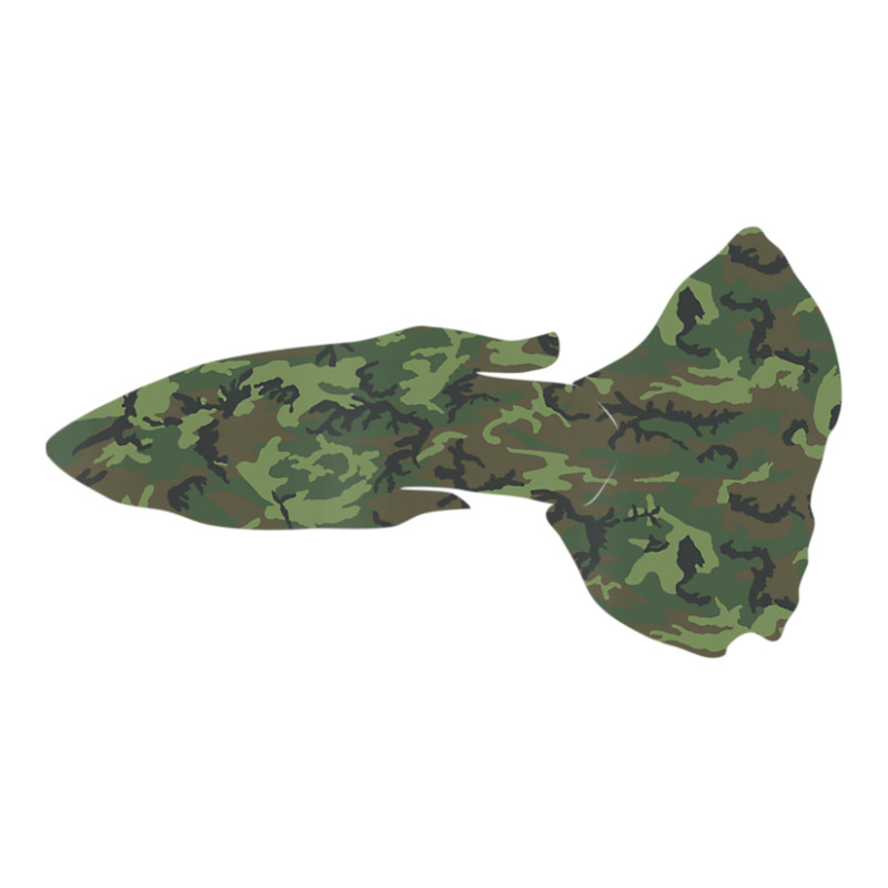 Military Guppy Camo Print Us Rainbow Fish Veteran Men Cub Paper Bag - 8 X 4 1/2 X 10 1/4 | Artistshot