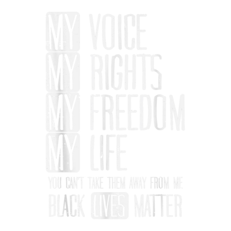 Voice My Rights Freedom Life Black Lives Matter Blm Gift Debie Paper ...