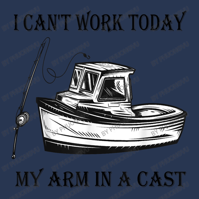 I Can't Work Today My Arm In A Cast Funny Fishing T Shirt Men Denim Jacket | Artistshot