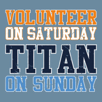 Volunteer On Saturday Titan On Sunday   Vintage Football Long Sleeve T Urban Heavy T-shirt | Artistshot