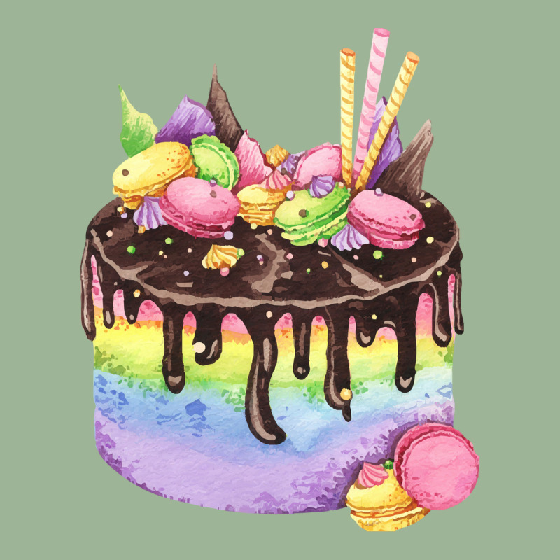 Whimsical Rainbow Birthday Cake T  Shirt Rainbow Chocolate Cake With M Urban Heavy T-shirt | Artistshot