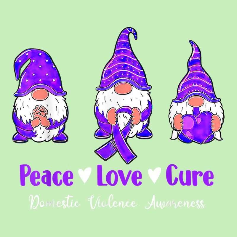 Peace Love Gnomes Purple Ribbon Domestic Violence Awareness T Shirt Urban Pullover Hoodie | Artistshot