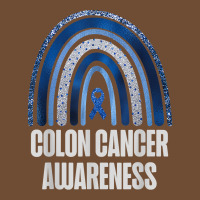 Colon Cancer Awareness Blue Ribbon And Rainbow Trending T Shirt Leatherette Tumbler | Artistshot