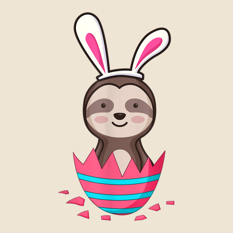 Cute Sloth In Easter Egg With Bunny Ears For Easter Adjustable Baseball Cap by ThienThuong | Artistshot