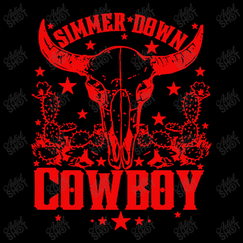 Simmer Down Cowboy Rodeo Adjustable Baseball Cap | Artistshot