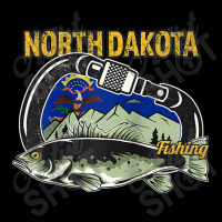 Carabiner North Dakota Fishing Raglan Baseball Tee V-neck Tee | Artistshot