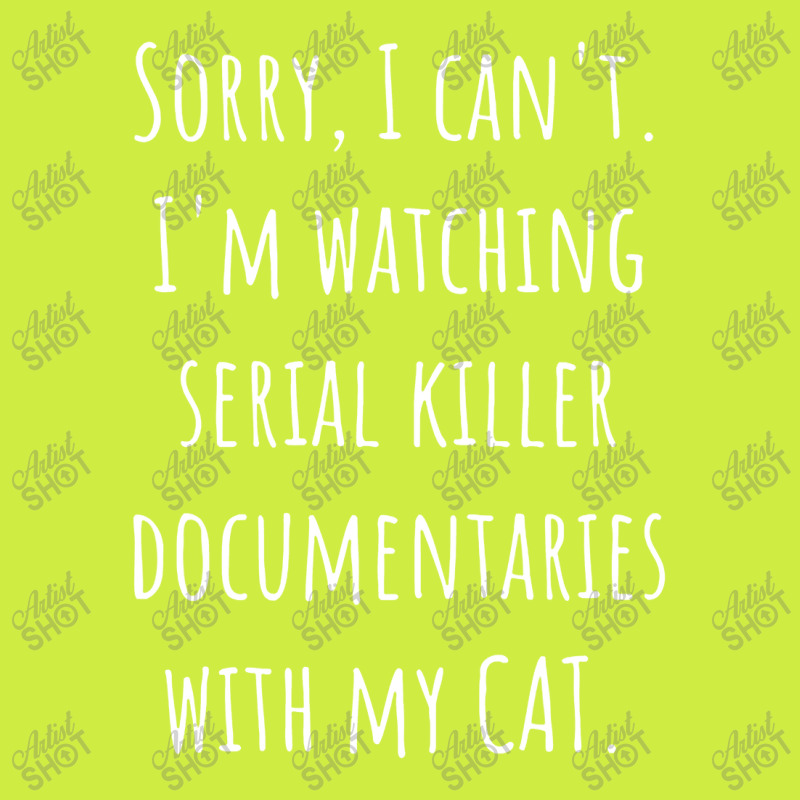 I Can’t I’m Watching Serial Killer Documentaries With My Cat Adjustable Baseball Cap by hajarbor | Artistshot