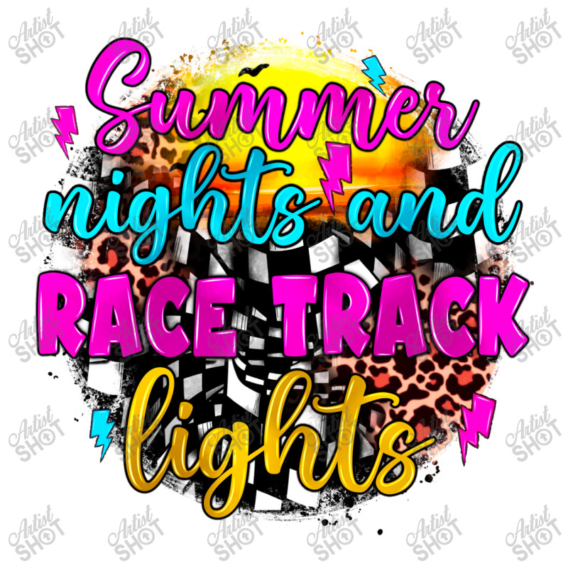 Summer Nights And Race Track Lights V-Neck Tee by JahusDesignShop | Artistshot