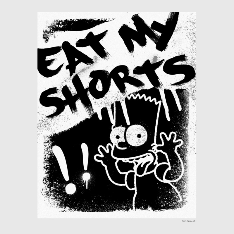 The Simpsons Bart Simpson Eat My Shorts Spray Paint Graffiti Long Slee Baseball Cap by cm-arts | Artistshot