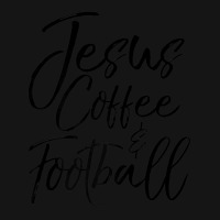 Christian Game Day Quote Jesus Coffee & Football Mesh Cap | Artistshot