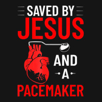 Saved By Jesus And A Pacemaker Heart Disease Awareness Mesh Cap | Artistshot