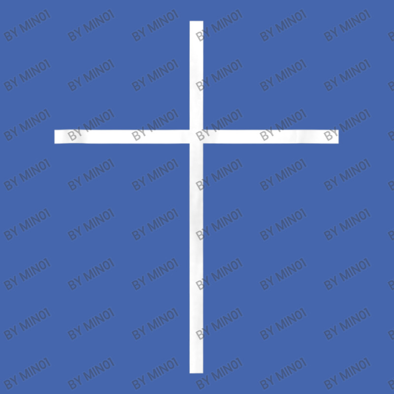 Minimalist White Christian Cross Simple Funeral Mesh Cap | Artistshot