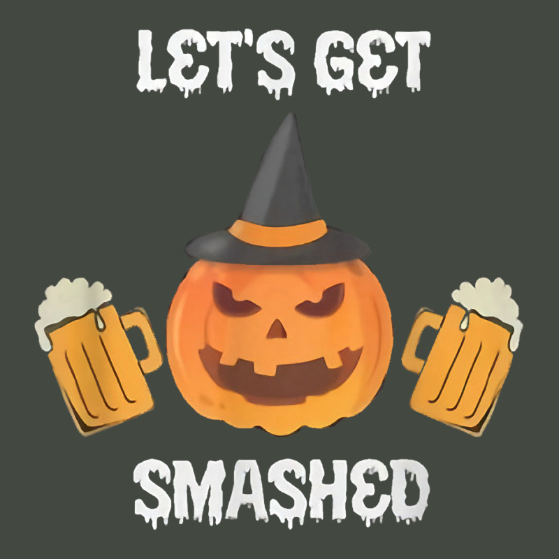 Halloween Pumpkin Let's Get Smashed Beer T Shirt Trucker Cap by cm-arts | Artistshot