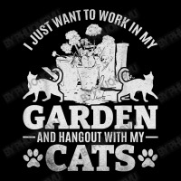 I Just Want To Work In My Garden And Hang Out With My Cats T Shirt Adjustable Cap | Artistshot