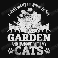 I Just Want To Work In My Garden And Hang Out With My Cats T Shirt Crop Top | Artistshot