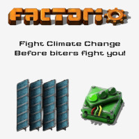 Fight Climate Change Before Biters Fight You! Factorio Flat Bill Snapback Cap | Artistshot