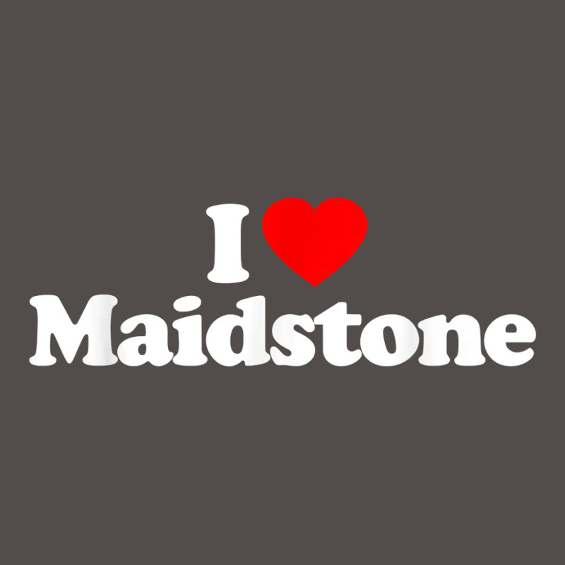 I Love Maidstone Heart Graphic   Funny T Shirt Flat Bill Snapback Cap by alyshasur9x | Artistshot