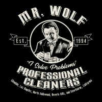 Mr. Wolf Cleaning Services Flat Bill Snapback Cap | Artistshot