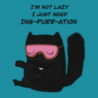 I’m Not Lazy, I Just Need Ins-purr-ation ! Cat Lover   Black Cat Lov Flat Bill Snapback Cap | Artistshot