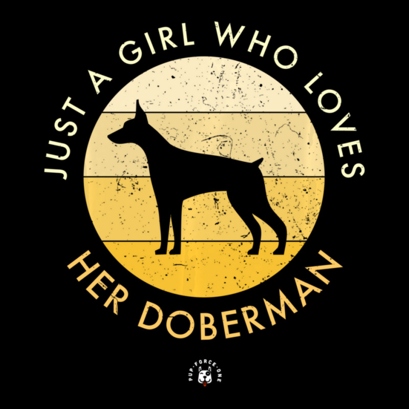 Doberman Dog Just A Girl Who Loves His Doberman Flat Bill Snapback Cap by thangdinhsinhelf | Artistshot