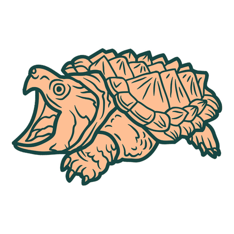 Alligator Snapping Turtle - Reptile - Wildlife - Japanese Style - Anim Jumbo Paper Bag - 18 X 7 X 18 3/4 | Artistshot