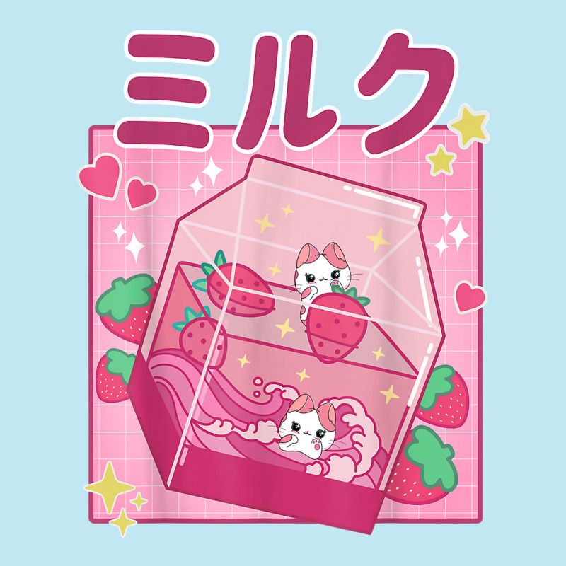 Funny Retro 90s Strawberry Milkshake Carton Kawaii Anime Cat T Shirt Urban Heavy T-shirt by kadrienstang | Artistshot