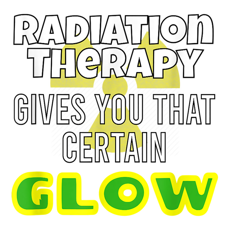 Funny Radiation Therapy Glow Joke Saying T Shirt Pickleball Paddle By