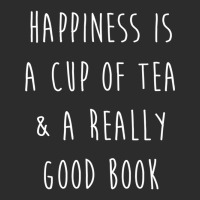 Happiness Is A Cup Of Tea _amp_ A Really Good Book Fitted Baseball Cap | Artistshot