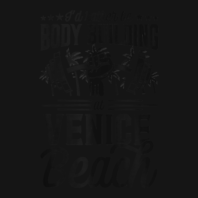 I'd Rather Be Body Building At Venice Weight Lifting Tank Top Mesh Cap | Artistshot