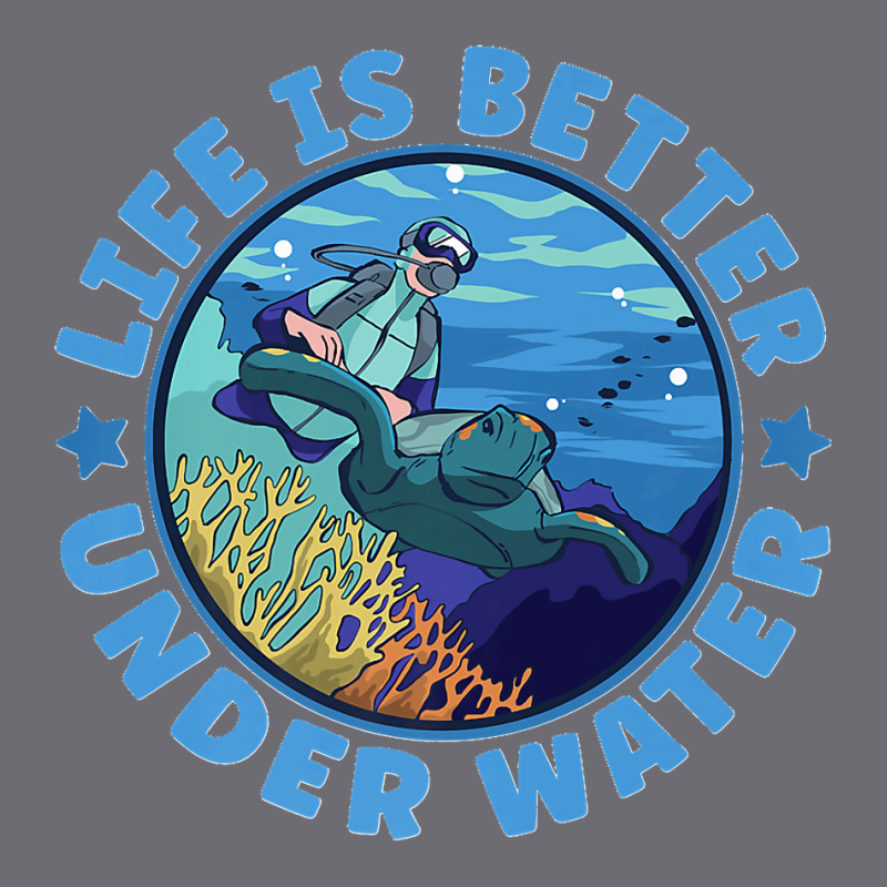 Life Is Better Under Water Marine Biology Scuba Diver Premium T Mesh Cap | Artistshot