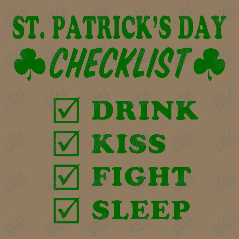 St Patrick Day Checklist Leatherette Tumbler | Artistshot