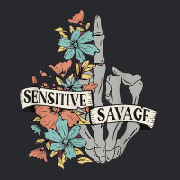 Sensitive Savage Skeleton Funny Floral Women's Motivational Trucker Cap | Artistshot