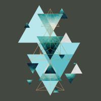 Geometric Triangle Compilation In Teal Trucker Cap | Artistshot