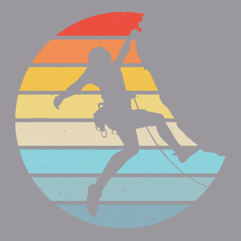 Bouldering T  Shirt Bouldering Silhouette On A Distressed Retro Sunset Adjustable Baseball Cap | Artistshot