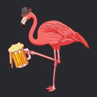 Beer Drinking Flamingo Drinker Wading Bird Oktoberfest Gift Sweatshirt Trucker Cap | Artistshot