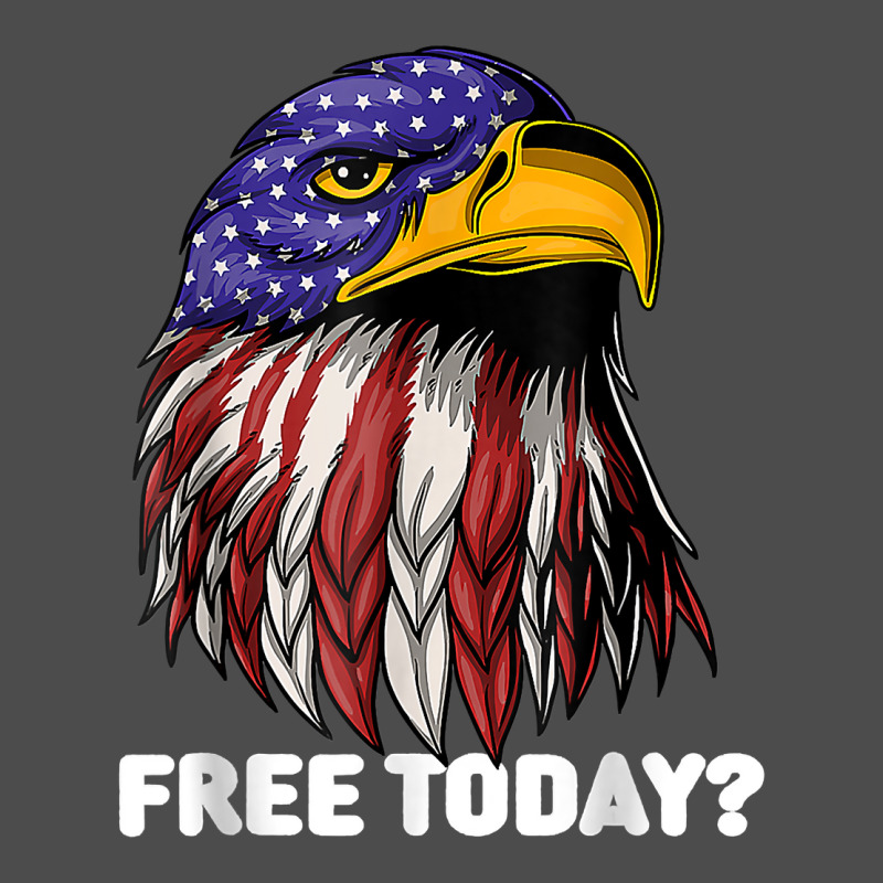 Free Today Funny Bald Eagle Freedom Independence 4th Of July T Shirt Adjustable Baseball Cap | Artistshot