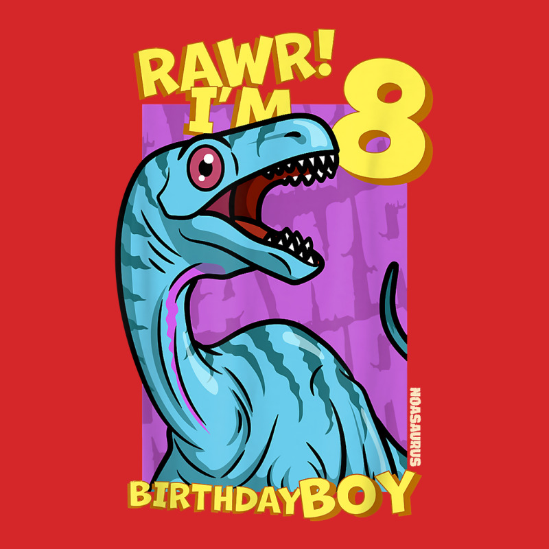 Rawr! I'm 8 Birthday Boys 8th Birthday Dino Noasaurus T Shirt Trucker Cap | Artistshot