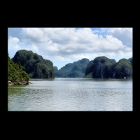 Green Islands In Halong Bay At Day In Vietnam173 Camo Snapback | Artistshot