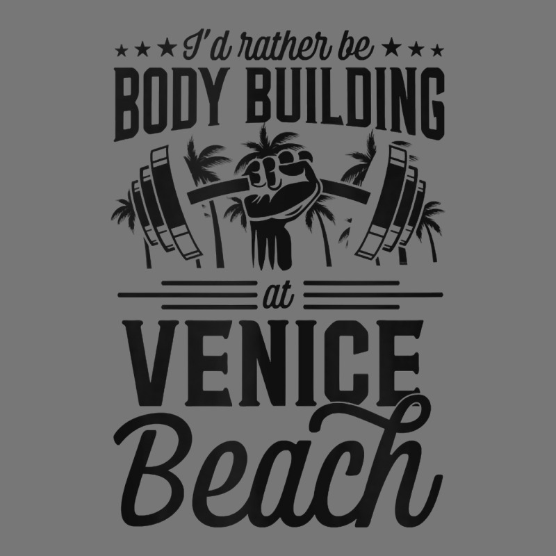 I'd Rather Be Body Building At Venice Weight Lifting Tank Top Camo Snapback | Artistshot