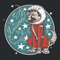 Laika Dog Sputnik Space Space Ussr Flat Bill Snapback Cap | Artistshot