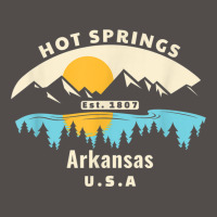 Hot Springs Arkansas Souvenir Mountain Sunset River T Shirt Flat Bill Snapback Cap | Artistshot