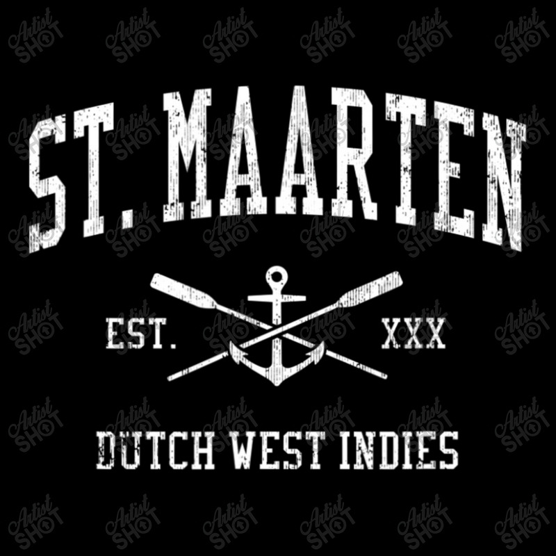 St. Maarten Retro Kapuzenjacke - Karibik Palme Vintage Strand Design