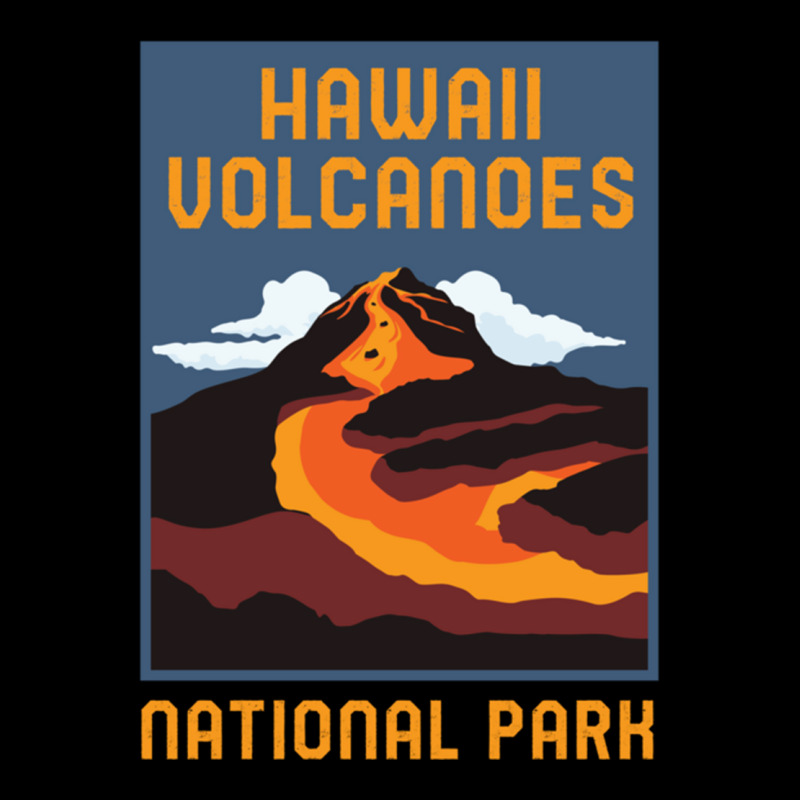 Hawaii Volcanoes National Park Big Island Retro Graphic Pullover Hoodi Flat Bill Snapback Cap by cm-arts | Artistshot