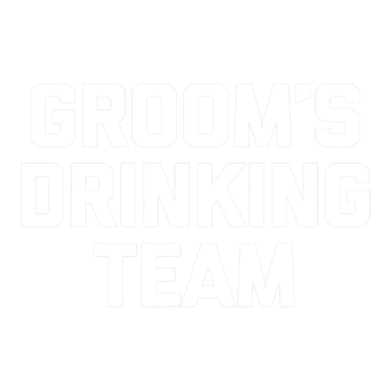 Groom's Drinking Team  Funny Wedding Bachelor Party Jumbo Paper Bag - 18 X 7 X 18 3/4 | Artistshot