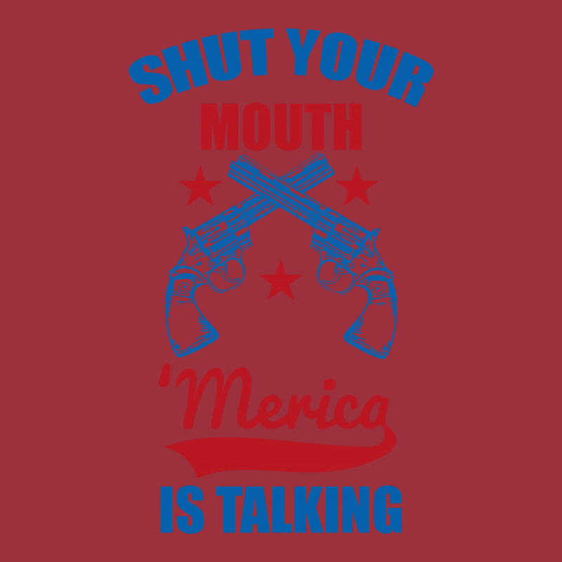 Shut Your Mouth 'merica Is Talking Vintage Hoodie | Artistshot