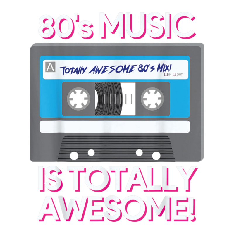 80 S Music Is Totally Awesome Take out Paper Bag - 14 x 10 x 15 1/2 by KAYLAILSON | Artistshot